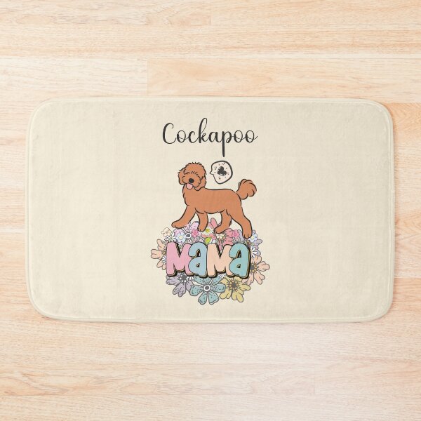 Item preview, Red Cockapoo Mama - beige designed and sold by Lulupainting.