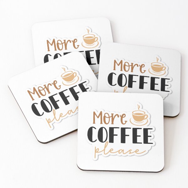 Item preview, Sticker More Coffee Please designed and sold by P2Genies.