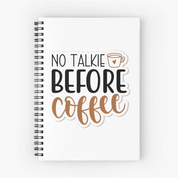 Item preview, Sticker No Talkie Before Coffee designed and sold by P2Genies.