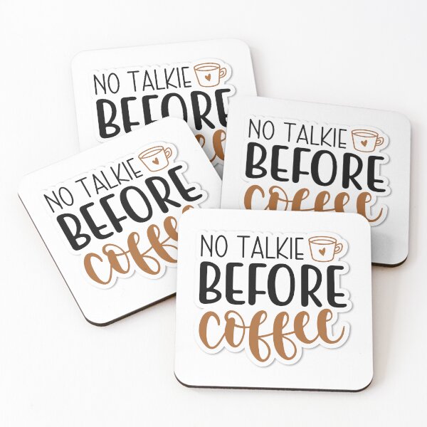 Item preview, Sticker No Talkie Before Coffee designed and sold by P2Genies.