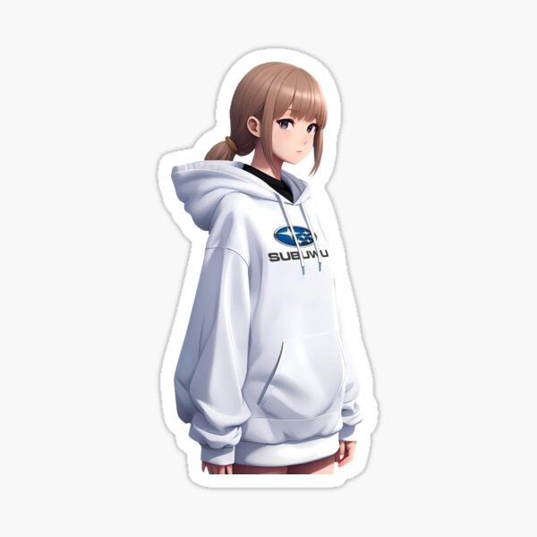 Item preview, Anime Girl Wearing a Subuwu Hoodie designed and sold by acworks.