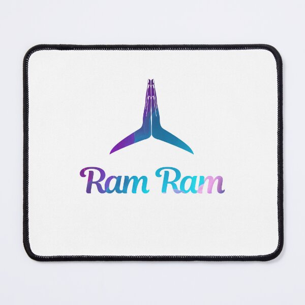 Item preview, Ram Ram, a Hindu greeting – Perfectly Unique and Memorable Gifts [002C] designed and sold by SattvaCentric.