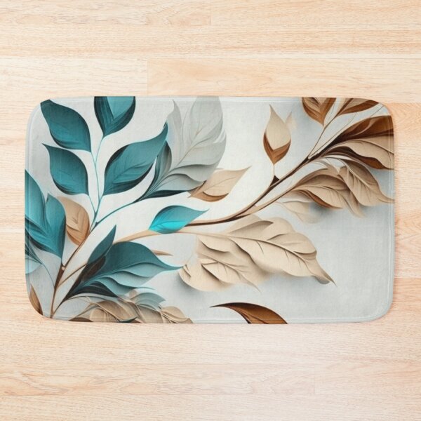 Item preview, Beige and Light Blue Long Petals with long Branches designed and sold by Cute-Jory-Store.