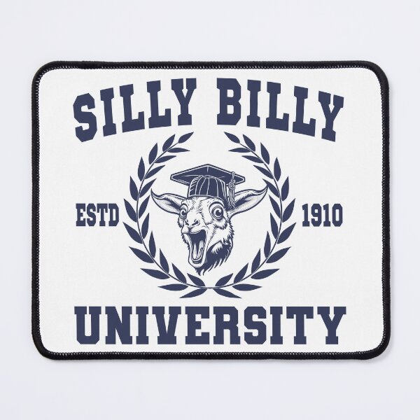 Item preview, Silly Billy University Funny Meme Goat Pun designed and sold by Daytone.