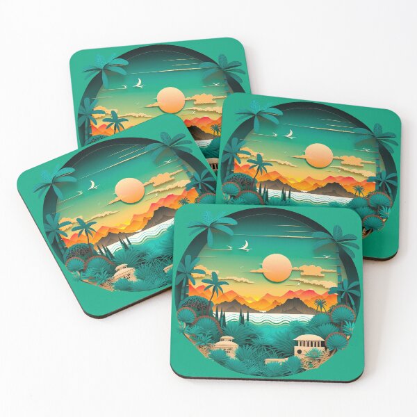 Item preview, Multidimensional Dream Tropical Beach #2 designed and sold by Artistic Pandas.