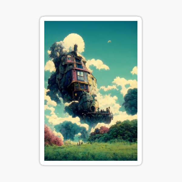 Moving Castle Fantasy Sticker