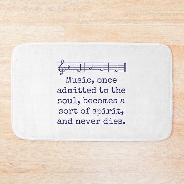 Item preview, Music Once Admitted To The Soul - Music Quote  designed and sold by CrankyOldDude.