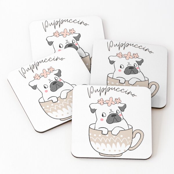 Item preview, Cute Puppuccino Art designed and sold by GoldustDesigns.