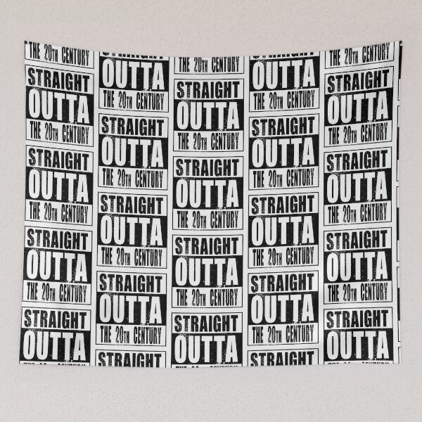 Item preview, Straight Outta The 20th Century (black) designed and sold by SolidEarthArt.