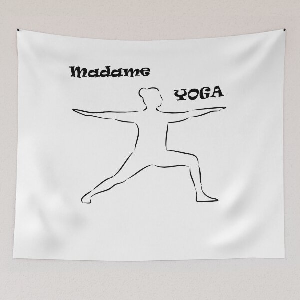 Item preview, Virabhadrasana warrior 2 Pose madame yoga designed and sold by Laurentlartiste.