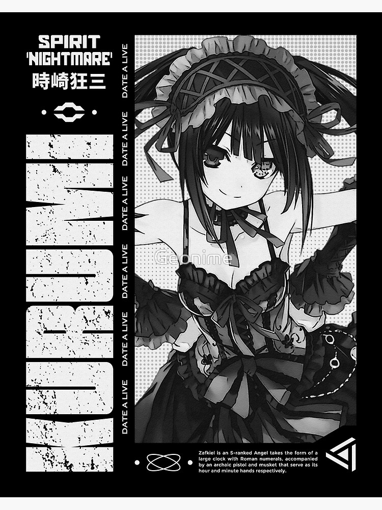 Kurumi Tokisaki Date A Live Clock for Sale by Spacefoxart