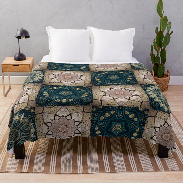 Item preview, beautiful symmetrical mandala pattern combined with filigree art and abstract flowers. designed and sold by Malogue.