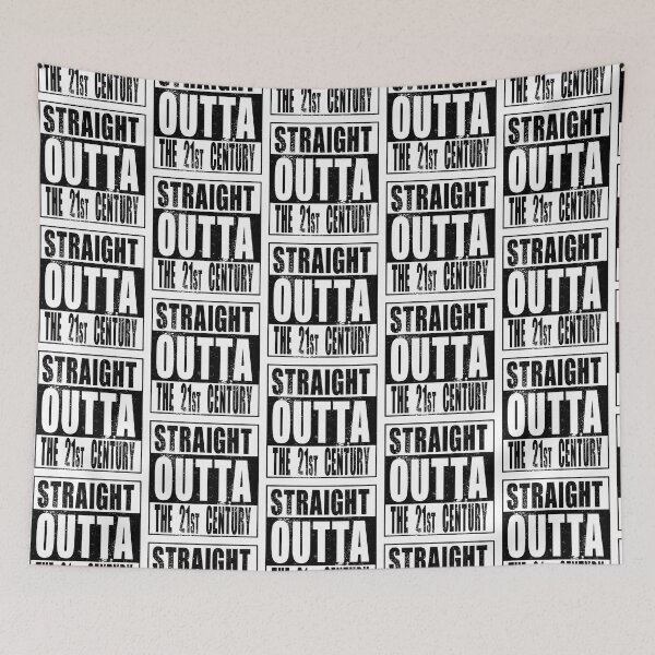 Item preview, Straight Outta The 21st Century (black) designed and sold by SolidEarthArt.