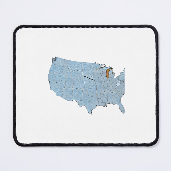 Item preview, Explore the United States with Our Illustrated Map Art designed and sold by MadScientist01.
