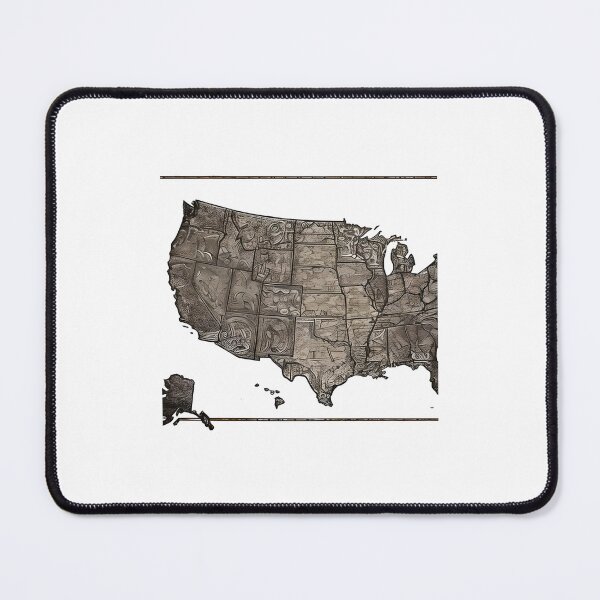 Item preview, Explore the United States with Our Illustrated Map Art designed and sold by MadScientist01.