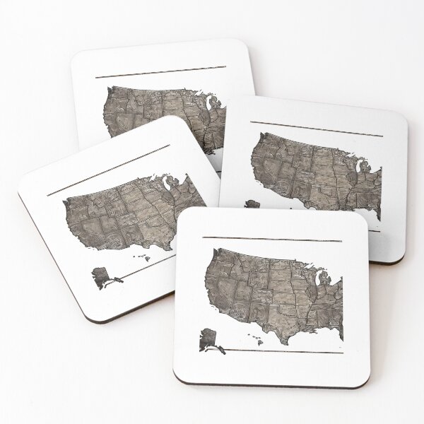 Item preview, Explore the United States with Our Illustrated Map Art designed and sold by MadScientist01.
