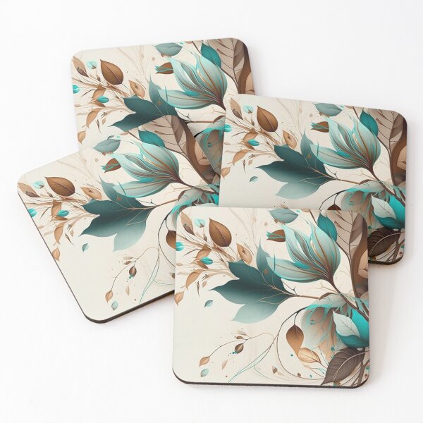 Item preview, Beige and Light Blue Long Petals with long Branches designed and sold by Cute-Jory-Store.