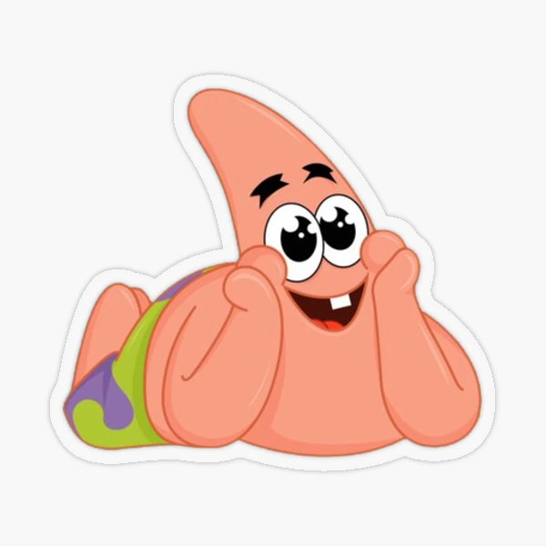 Patrick Star Sticker for Sale by lillianbarnes