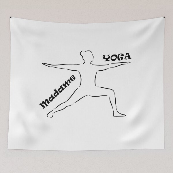 Item preview, Virabhadrasana warrior 2 Pose madame yoga designed and sold by Laurentlartiste.