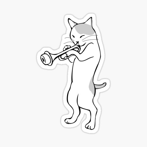 Item preview, Jazz Cat Horn Player designed and sold by topisawtees.