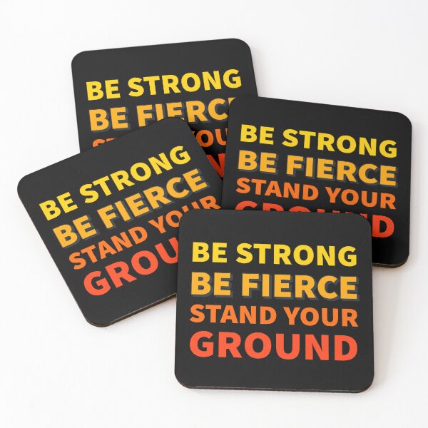Item preview, Be Strong, Be Fierce: Motivational Design designed and sold by SimpliText.
