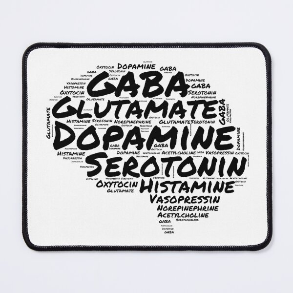 Item preview, Brain Neurotransmitter Word Cloud - Neuroscience, Psychology, Biology, Mind, Brain, Dopamine, Serotonin, Oxytocin designed and sold by jadedscientist.