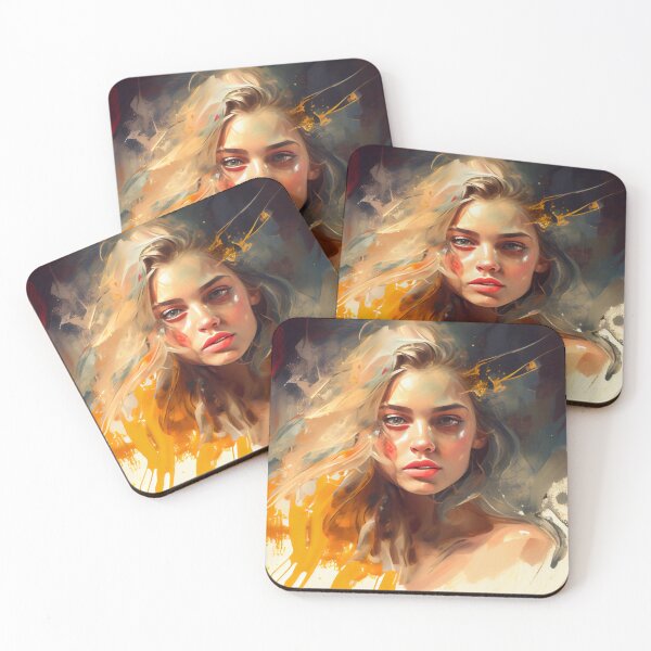 Item preview, Capturing the Essence of Feminine Beauty Abstract art designed and sold by PosterManiaRo.