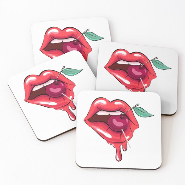 Item preview, Lollipop Pun, Lollipop with Sweet Lip, LOL-LIP-OP Cherry designed and sold by uriwe.