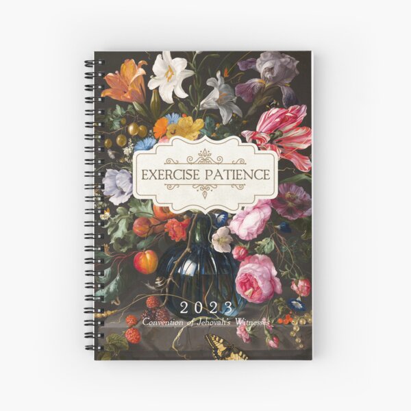 EXERCISE PATIENCE (VINTAGE FLORAL) Spiral Notebook