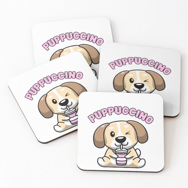 Item preview, Puppuccino Coffee Loving Dog  designed and sold by GoldustDesigns.