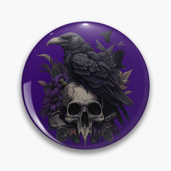 Item preview, Awesome Evil Necromancer Skull and Raven Design designed and sold by NateFellhauer.