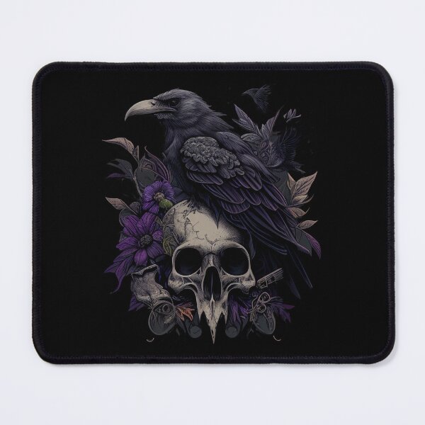 Item preview, Awesome Evil Necromancer Skull and Raven Design designed and sold by NateFellhauer.