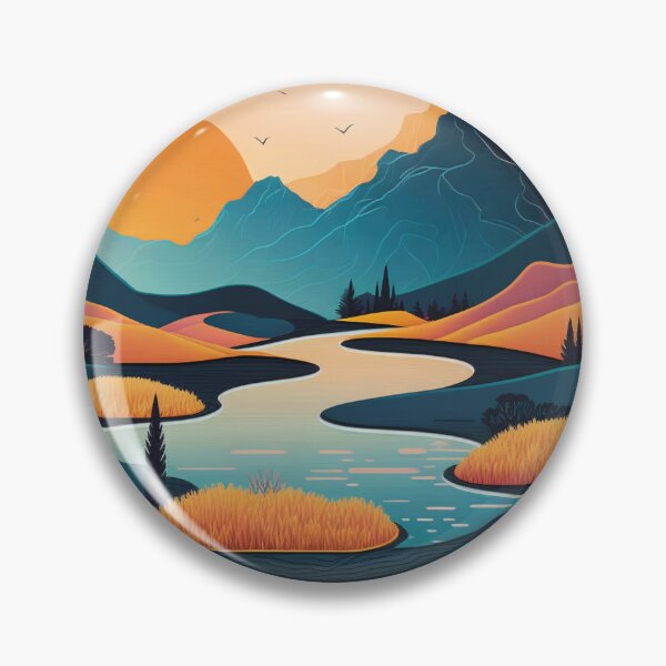 Item preview, Sunset on a River Valley designed and sold by Art-Faux.
