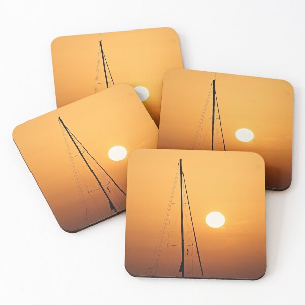 Item preview, Silhouetted sail boat at sunset designed and sold by iam01110011.