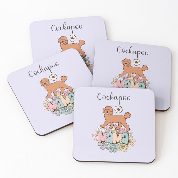 Item preview, Red Cockapoo Mama - lilac designed and sold by Lulupainting.