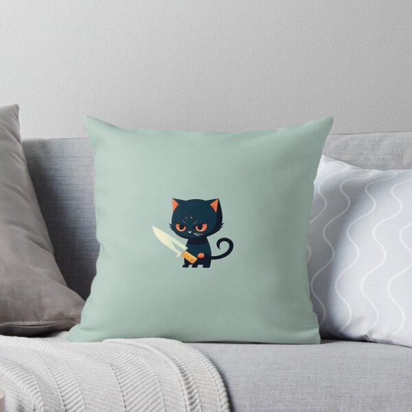 Item preview, Cartoon Cat Holding a Knife designed and sold by kfir marco.