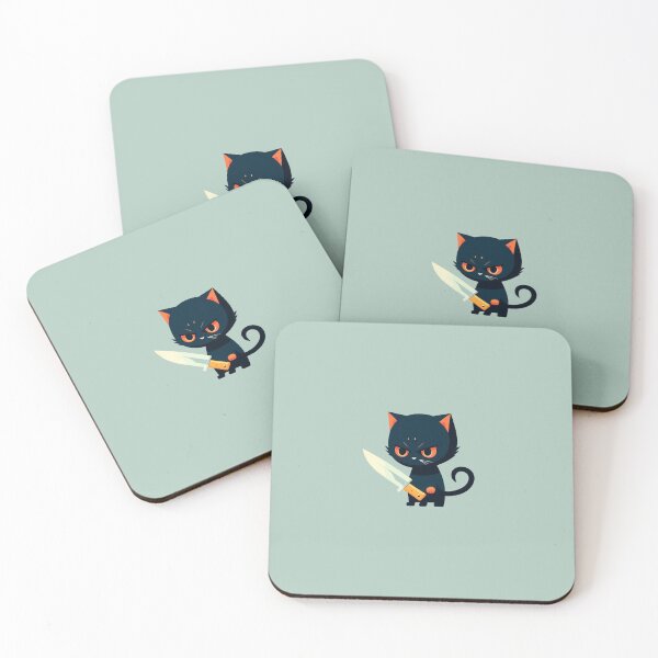 Item preview, Cartoon Cat Holding a Knife designed and sold by kfir marco.