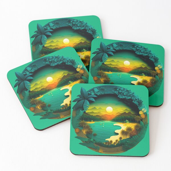Item preview, Multidimensional Dream Tropical Beach #5 designed and sold by Artistic Pandas.