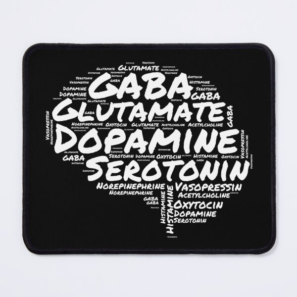 Item preview, Brain Neurotransmitter Word Cloud - Neuroscience, Psychology, Biology, Mind, Brain, GABA, Dopamine, Serotonin, Oxytocin designed and sold by jadedscientist.