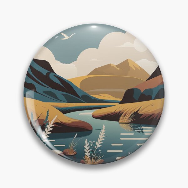 Item preview, Idyllic landscape of a River's Valley designed and sold by Art-Faux.