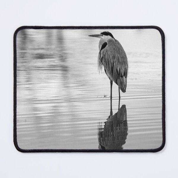 Item preview, Heron in black and white designed and sold by Dalyndigital Photography.