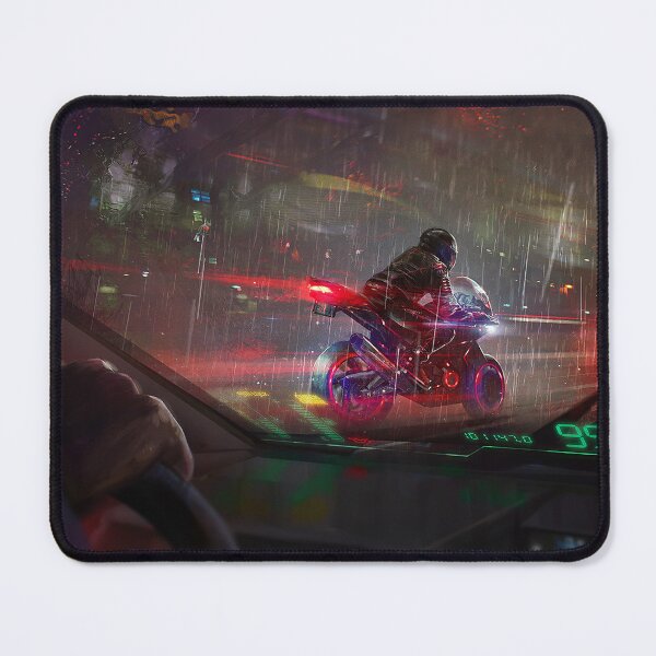 Item preview, Cyberpunk Biker in the Rain designed and sold by Justinian Matieu.