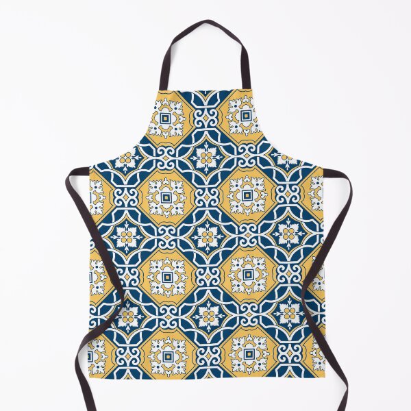 Item preview, Azulejos in yellow and blue | Vintage Portuguese Tiles designed and sold by LaMadeleine.