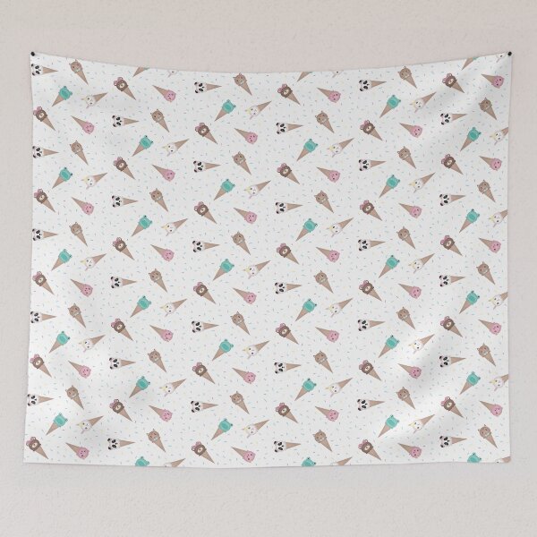 Item preview, Animal Ice Cream pattern designed and sold by daisyandlime.