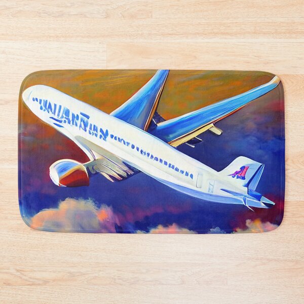 Item preview, Sunset airplane painting designed and sold by lalylaura.