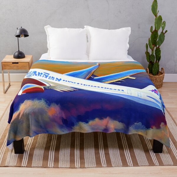Item preview, Sunset airplane painting designed and sold by lalylaura.
