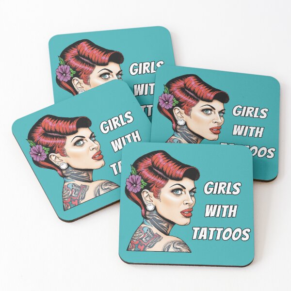 Item preview, Girls with tattoos, women with tattoos designed and sold by RisingAir.