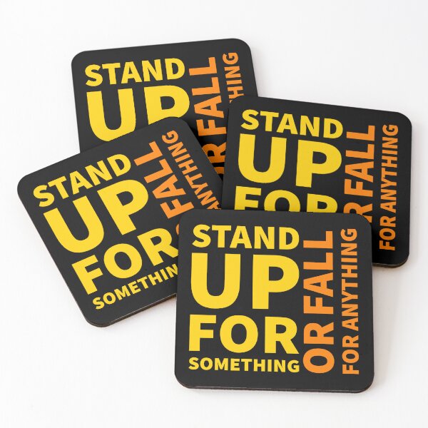 Item preview, Stand for Something or Fall for Anything Motivational Design designed and sold by SimpliText.