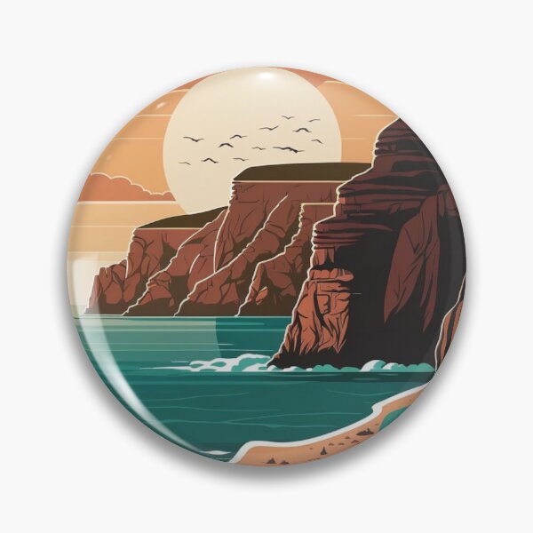 Item preview, Sunset on Coastal Cliffs designed and sold by Art-Faux.