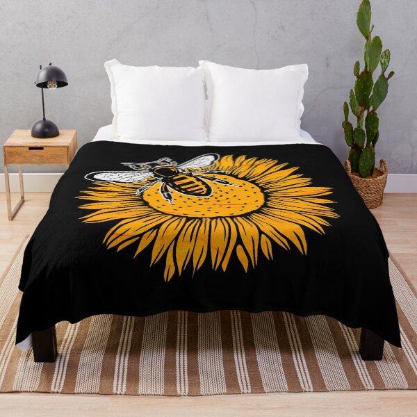 Item preview, Sunflower Bee - Save the Bees - Earth Day designed and sold by Trinket-Trickster.